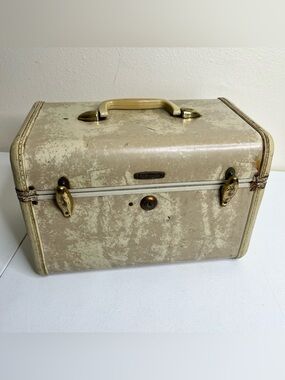 Vintage 1950s Samsonite Streamlite Train Case Shwayder Bros Denver Luggage MCM